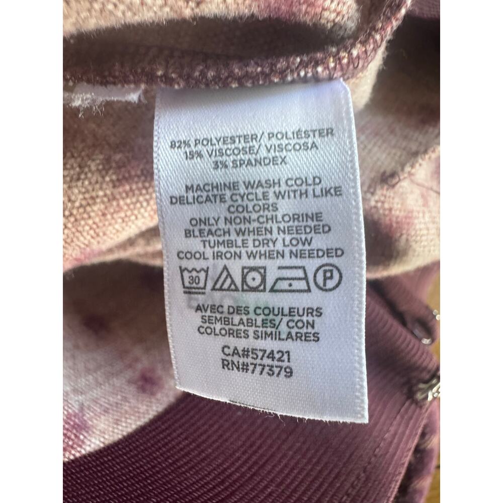 Ann Taylor Burgundy Plaid Ankle Pants XS Career Preppy - Picture 9 of 9